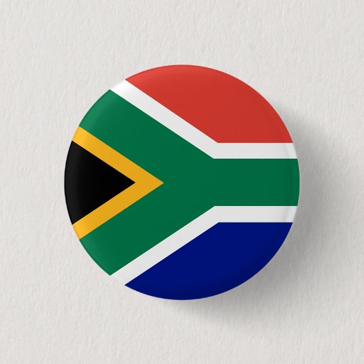 Südafrikanische Flagge Button (Vorderseite)