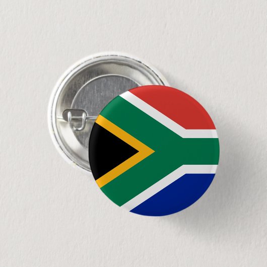 Südafrikanische Flagge Button (Vorne & Hinten)