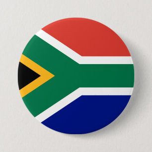 Südafrikanische Flagge Button