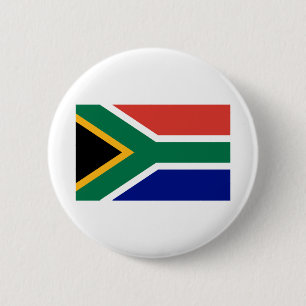 Südafrikanische Flagge Button