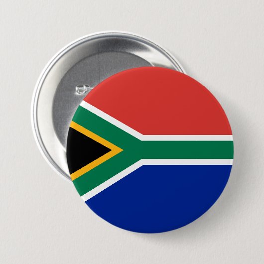 Südafrikanische Flagge Button (Vorne & Hinten)
