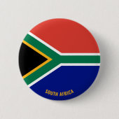 Südafrikanische Flagge Charming Patriotic Button (Vorderseite)