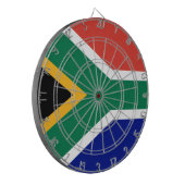 Südafrikanische Flagge Dartscheibe (Vorderseite Links)