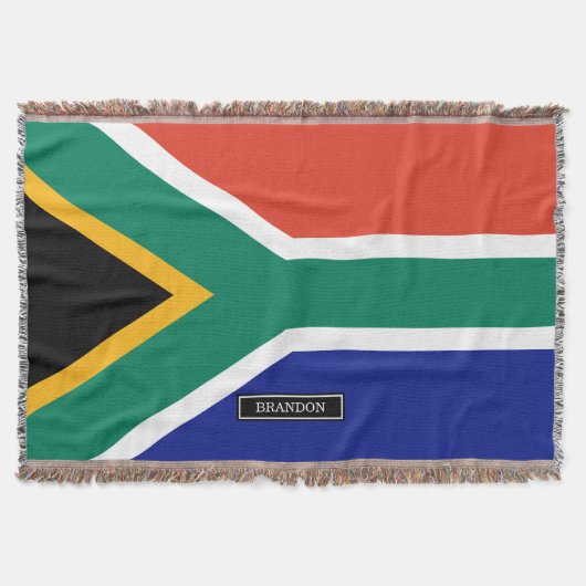 Südafrikanische Flagge Decke (Vorderseite)