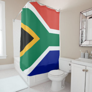Südafrikanische Flagge Duschvorhang