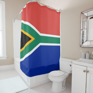 Südafrikanische Flagge Duschvorhang