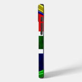Südafrikanische Flagge: Dynamisches Swirl-Motiv Case-Mate iPhone Hülle (Rückseite / Links)