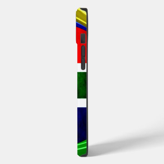 Südafrikanische Flagge: Dynamisches Swirl-Motiv Case-Mate iPhone Hülle (Rückseite / Links)