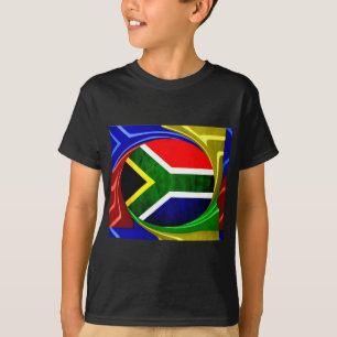 Südafrikanische Flagge: Dynamisches Swirl-Motiv T-Shirt