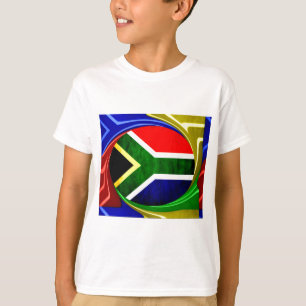 Südafrikanische Flagge: Dynamisches Swirl-Motiv T-Shirt