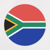 Südafrikanische Flagge Etiketten (Design 1)