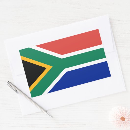 Südafrikanische Flagge, Flagge Südafrikas Rechteckiger Aufkleber (Umschlag)