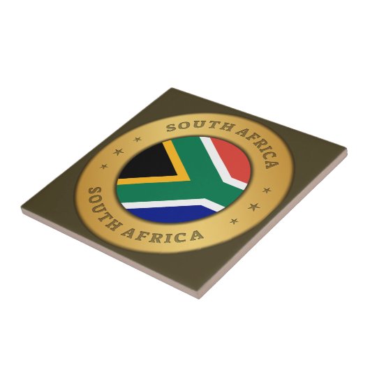 Südafrikanische Flagge Fliese (Seite)