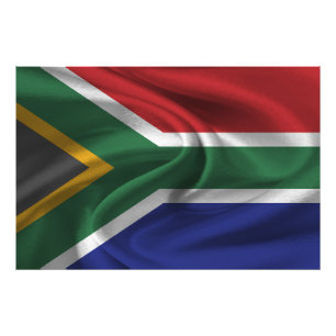 Südafrikanische Flagge Fotodruck
