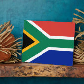 Südafrikanische Flagge Fotoplatte (Seite)