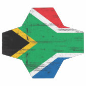 Südafrikanische Flagge Fußball (Flach)