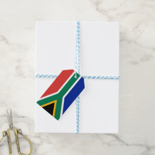 Südafrikanische Flagge Geschenkanhänger