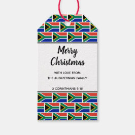 Südafrikanische Flagge Geschenkanhänger