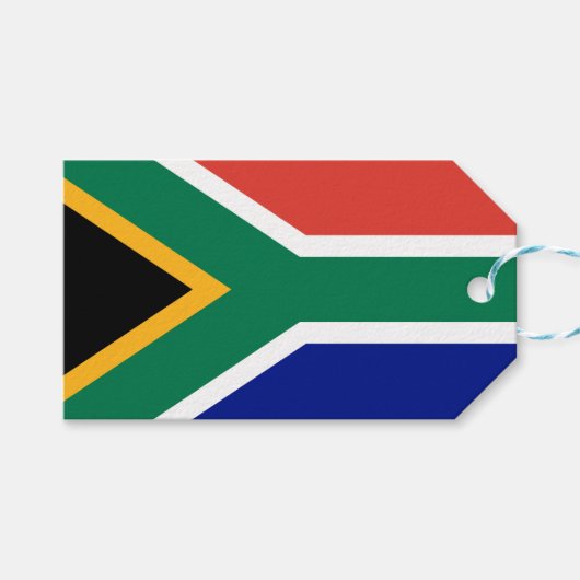 Südafrikanische Flagge Geschenkanhänger (Vorderseite (Horizontal))