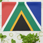 Südafrikanische Flagge Geschirrtuch (Gefaltet)