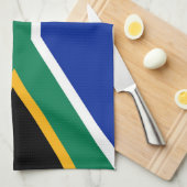 Südafrikanische Flagge Geschirrtuch (Viertel Falte)