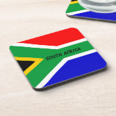 Südafrikanische Flagge Getränkeuntersetzer (Linke Seite)