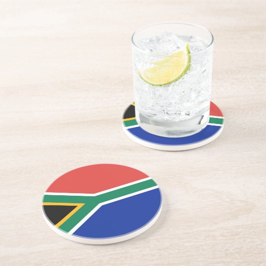 Südafrikanische Flagge Getränkeuntersetzer (Seite)