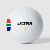 Südafrikanische Flagge Golfball (Logo)