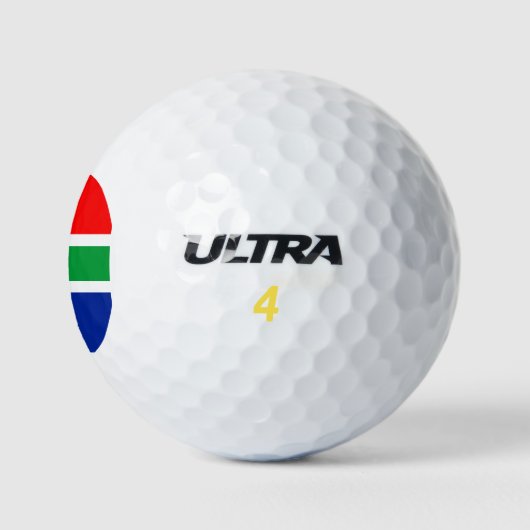 Südafrikanische Flagge Golfball (Logo)