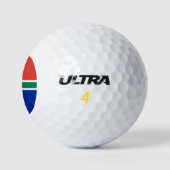 Südafrikanische Flagge Golfball (Logo)