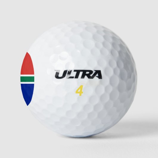 Südafrikanische Flagge Golfball (Logo)