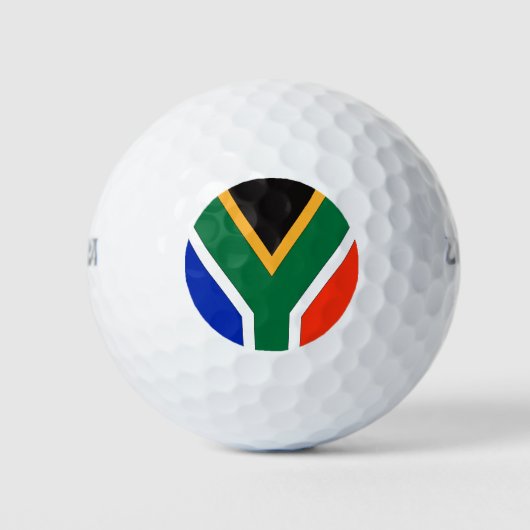 Südafrikanische Flagge Golfball (Vorderseite)