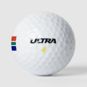 Südafrikanische Flagge Golfball (Logo)