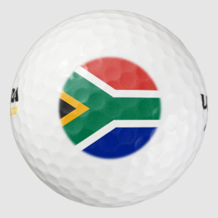 Südafrikanische Flagge Golfball