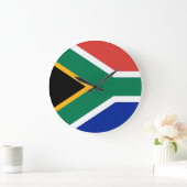 Südafrikanische Flagge Große Wanduhr (Zuhause)