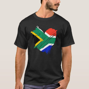 Südafrikanische Flagge I Liebe Südafrika DNA South T-Shirt