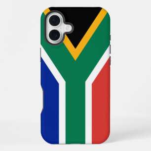 Südafrikanische Flagge iPhone 16 Plus Hülle