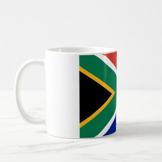 Südafrikanische Flagge Kaffeetasse (Links)