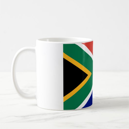 Südafrikanische Flagge Kaffeetasse (Links)