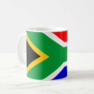 Südafrikanische Flagge Kaffeetasse