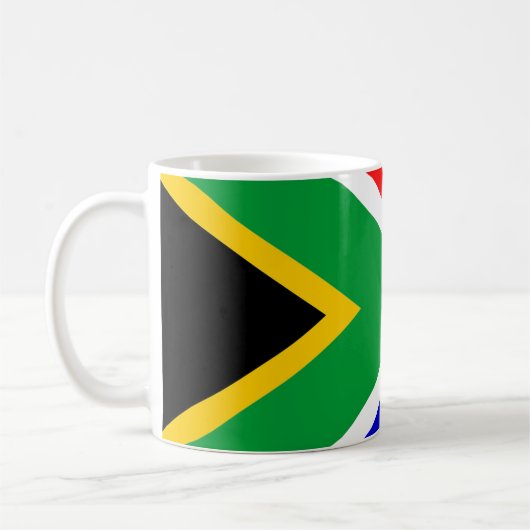 Südafrikanische Flagge Kaffeetasse (Links)