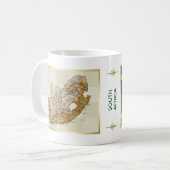 Südafrikanische Flagge + Karte Tasse (Vorderseite Links)
