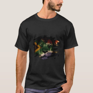Südafrikanische Flagge Löwenafrikanischer Stolz T-Shirt