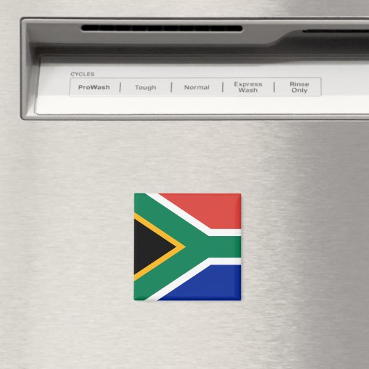 Südafrikanische Flagge Magnet (In Situ (Geschirrspüler))