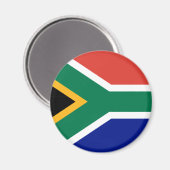 Südafrikanische Flagge Magnet (Vorderseite/Rückseite)