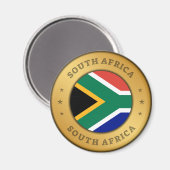 Südafrikanische Flagge Magnet (Vorderseite/Rückseite)