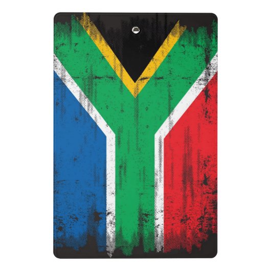 Südafrikanische Flagge Mini Klemmbrett (Rückseite)