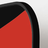 Südafrikanische Flagge mit Initialen Pickleball Schläger (Linke Seite)