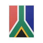 Südafrikanische Flagge Notizblock (Rotiert)