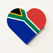 Südafrikanische Flagge Notizblock (Rückseite)